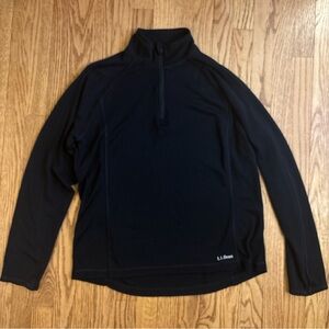 L.L. Bean Men’s Merino Wool Midweight 1/4 Zip Baselayer Size L